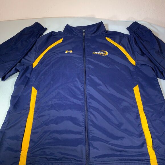 Under Armour Men's Navy and Yellow Jacket - Picture 2 of 7